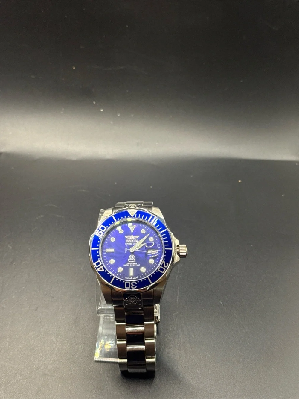 Invicta Grand Diver Blue Dial Stainless Steel Watch